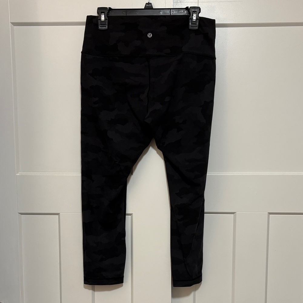 Lululemon Athletica Black Camouflage Leggings